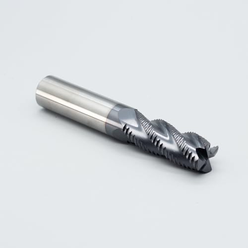 Image of Roughing End Mill JESTUOUS Carbide Square Nose 4 Flute Fine Tooth Bit 5 /8 inch Shank Dia. 1-5 /8 inch Flute Length for Milling Metal Steels,1 Piece