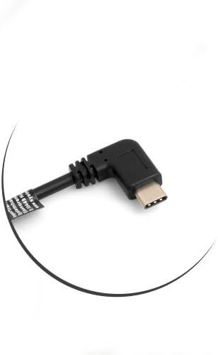 System-S USB 3.1 Type C 90 ° Angle USB 2.0 Type A 90 Degree Angled Plug and Cable Adapter Cable 27 cm, black - Image 3