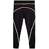 Reebok Girls' Leggings Multipack - 4 Pack Performance Stretch Pants Kids Clothing Bundle, Size 7, Rainbow Tie Dye/Black