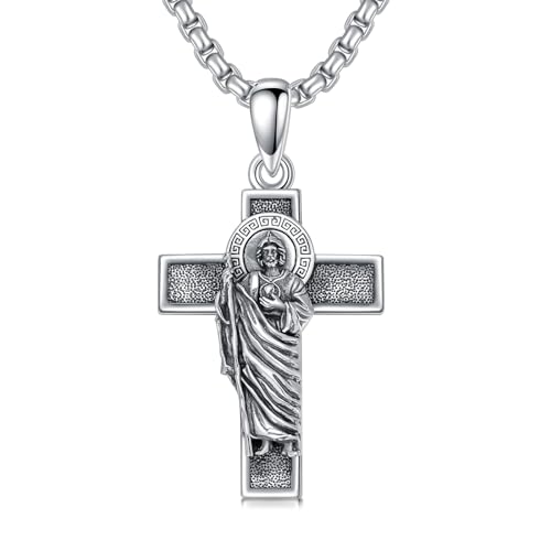 Collier croix Saint-Judas en argent, le cadeau idéal pour votre mari
