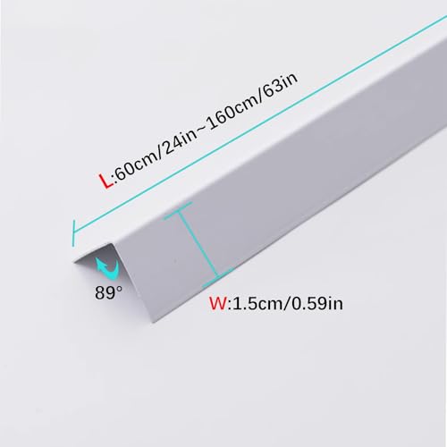 Tiras protectoras autoadhesivas impermeables para armarios, tiras protectoras de piel de ángulo de 89°, protección duradera para muebles y seguridad infantil, fácil de instalar