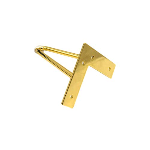 SBTXHJWCGLD 4 Nogi Meblowe, Solidne Nogi Meblowe, Nogi do szafek, Nogi stołu, Nogi do sofy, Łóżko, Kredens, Akcesoria do majsterkowania, Złoty (10 cm)