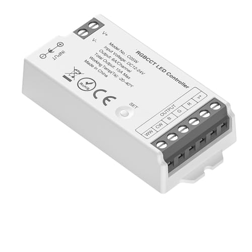 Contrôleur variateur LED connecté pour ruban RGBCCT 6 Pin