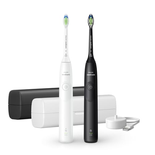 Cepillo de dientes - PHILIPS - HX7109/01 - Sonicare - Mango doble Serie 5300 - Blanco y negro - El�ctrico