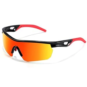 Vcarsian Kids Sunglasses Polarized Baseball Sports Sun Glasses,Lightweight UV400 TR90 Cycling Shades Frame Boys Girls