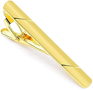 14K Gold Plated Tie Clip Square Edges Tie Tack Suitable for Business Man Wedding Gift