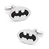SS Men's Bat-man Black And Cufflinks Silver
