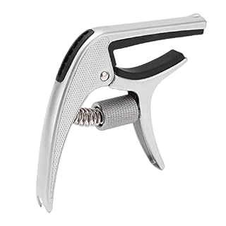 Capo de Tension réglable, Guitares électriques argentées Capo Pick Slot Design Tonalité Parfaite innovante pour Jouer – Image 5