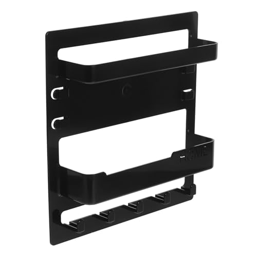 IMIKEYA 1 Set Portachiavi Muro Ingresso con Mensola Organizzatore da Decorativo per Chiavi e Telecomandi Facile Installazione con Adesivi o Viti per Spazi Ridotti e Accesso Rapido Chiavi