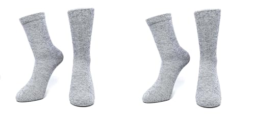 Pure Cashmere Thick Unisex Men Women Crew Mid Calf Causal Socks, Smooth Toes and Heel Sewed by Handwork - Main Image