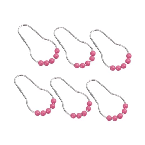 Ciieeo 12piezas Anillas De Colores para Cortina De Ducha Acrílico y Hierro Gancho Cortina