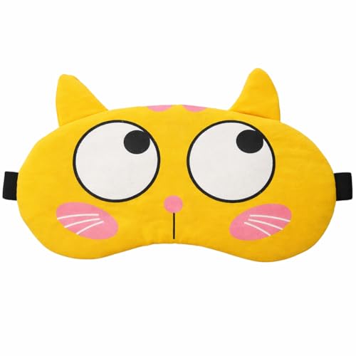 Image of Jenna Gel Sleeping Eye Shade Mask Cover For Insomnia, Meditation, Puffy Eyes And Dark Circles (Face Catyellow Gel)