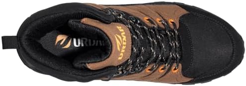 URDAR Work Boots for Men Steel Toe Boots Work Shoes Brown Black 45 — view 4