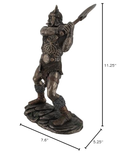 Estatua de Guerrero Vikingo en Bronce miniatura 4