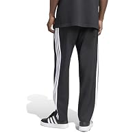 adidas Herren Essentials 3-Stripes Stanford Lite Woven Tapered Open Hem Pants, Black/White, L – Ansicht 2