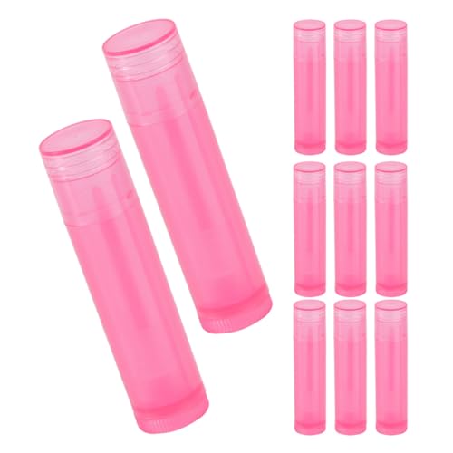 HAMPPLIES 30 pezzi Tubi Rossetto Vuoti Rosa Ricaricabili per Balsamo Labbra Te Contenitori Compatti e Portatili per Cosmetici Viaggio