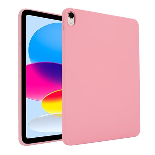 Case Compatible with iPad 11th Gen A16 11 Inch 2025 Case, Back Shell, Slim Light Flexible TPU Rubber Soft Skin Silicone Protective Cover Shockproof Tablet Cover A16 11th Generation(Pink)