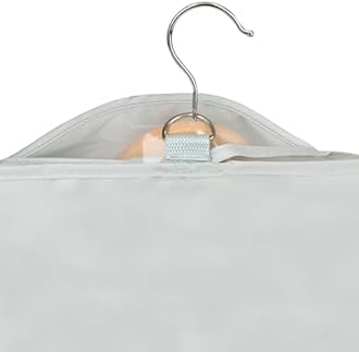 Univivi Garment Bags 60", Dress Bags Covers Long Bridesmaids Dresses, Dust Free Suit Clothes Covers Protector Bags, Dress Covers Garment Bags Full Length for Travel - Grey(3 Pack)