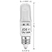 4-Pack JDE11 120V 100W Frosted Halogen JDE11 100W Bulb Warm White 100 Watt T4 E11 Bulb Frosted JD E11 T4 100W for Chandeliers, Pendants, Table Lamps, Cabinet Lighting, Mini-Candelabra Base T4 Bulb