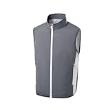 AMSLSIU Chaleco de hielo para acampar, ropa con aire acondicionado, refrigeración anticalor, ciclo de regulación cuatro velocidades, suministro aire, ropa refrigeración, Gris oscuro, S