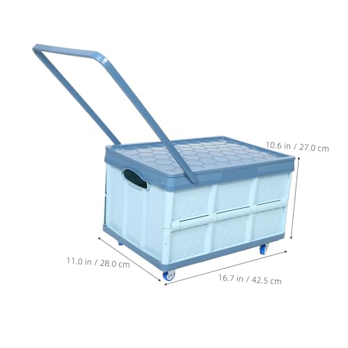 Conteneur de rangement compact pliable et mobile pour chambre - 3