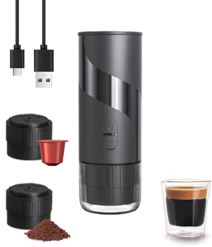 Cafetera Espresso Portátil con Batería y 20 Bar de Presión