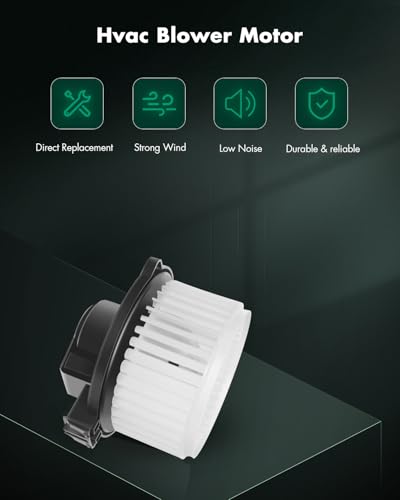 Image of SCITOO AC Heater Blower Motor w /Fan HVAC Blower Motor fit for 2008-2015 for Cadillac CTS /2007-2009 for Cadillac SRX /2007-2009 for Lexus RX350 /2010-2014 for Subaru Outback Front