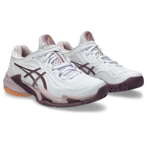 ASICS Tênis feminino COURT FlyteFoam 3, 36, branco/watershed rose