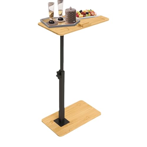 Mesa C Para Sofá - Mesa Bandejas TV Ajustable En Altura 39x23x43cm | Mesa De Asamblea De Sofá En Forma De C | Mesa De Extremo Pequeña Para Sofá | Mesa auxiliar Para Sala, Dormitorio