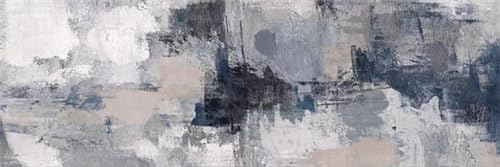 Peinture moderne abstraite gris bleu idéale comme décoration salon
