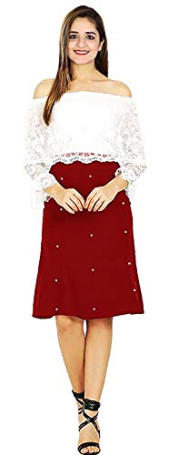 FASHION FLY Girls Off Shoulder Fit & Flare Dress