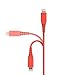 Amazon Basics MFi-Certified Lightning to USB A Cable for Apple iPhone and iPad - 6 Feet (1.8 Meters) - Red