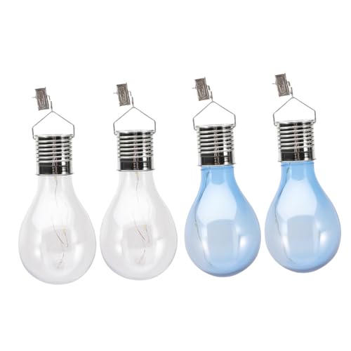 Lampe solaire suspendue pour terrasse et jardin ambiance lumineuse chaleureuse et bleue