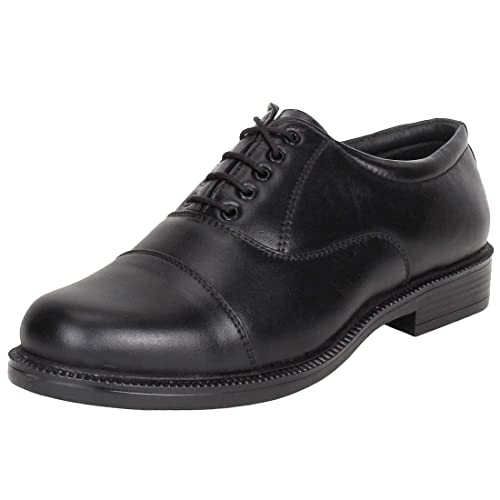 Image of Vitoria Men's Synthetic Leather Lace-Up Formal Shoes for Men's and Boys /Police Shoes /Office Shoes /Suit Shoes /Dress Shoes
