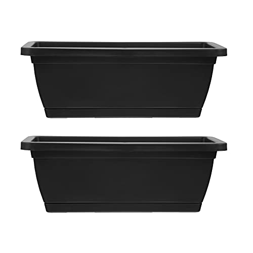 BESPORTBLE 2 Piezas macetas para Plantar macetas para Plantar Jardinera Rectangular guijarros para jardín maceteros Plant Pot Verduras Comedero de plantación Maceta de vivero el plastico