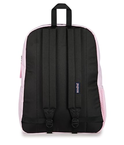 Image of JanSport Cross Town Backpack - Simple Bag for Everyone with 1 Main Compartment, Front Utility Pocket - Premium Class Accessories - Pink Ice