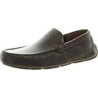 Clarks Men's Markman Plain Driving Style Loafer, Dark Tan Leather, 11 US