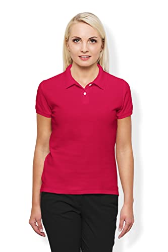 Kit 3 Camisas gola polo Feminina lisa Factory 42 (Rosa Claro, Pink, Bordô, G)