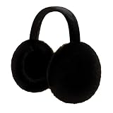 PEHOYGA Women Ear Muffs Winter Outdoor Girls Cute Bow Earmuffs Foldable Faux Fur Fleece Warm Ear War