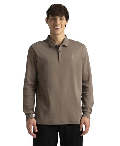 Image of Jockey 3914 Men Super Combed Cotton Rich Solid Full Sleeve Polo T-Shirt with Ribbed Cuffs