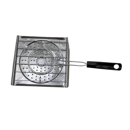 Menolana Camping Bread Toaster with Handle, Versatile Portable Cooking Grilling Rack for Gathering, Fishing, Party