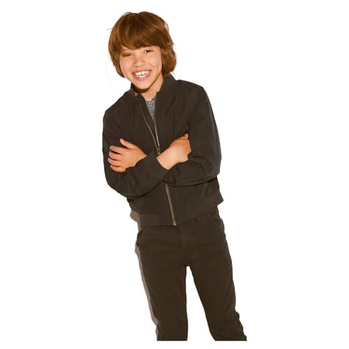 NAME IT Nknmonster Bomber Jacket Noos Veste bomber unisexe, Noir - Détails : poche zippée, 140 cm