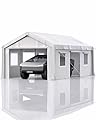 VerisShade 13X20 Heavy Duty Carport ?Car Ports with 180G Removable Side Walls, Portable Car Port Garage, Car Shelter All Weather - White