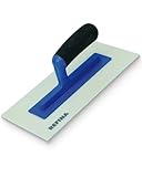 REFINA Medium Texture Float for Finishing Walls, Ceilings, Floors - 11x5½ (280x140mm) Cream ABS Plastic Concrete Float w/ 3mm Gauge - Durable Render w/Bevelled Edges & Soft Grip Handle