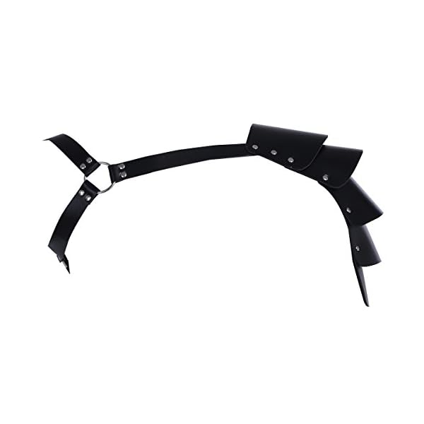 TiaoBug Herren Verstellbare Leder Body Brust Harness Harnisch Geschirr Panzer Rüstung Männer Schulterschutz Bandage Gurt… – Bild 3