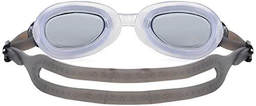 Image of I-SWIM LADIES COSTUME IS-103 NAVY /RED LINES SIZE 2XL WITH GOGGLES SILICONE IS-1600 WITH POUCH BLACK