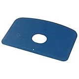 Maya Professional Tools 71910-2 Teigspachtel mit Loch, flexibel, Metall- und Röntgenerkennung, FBK/Lebensmittelhygiene, 146 mm x 98 mm x 1,65 mm, Blau