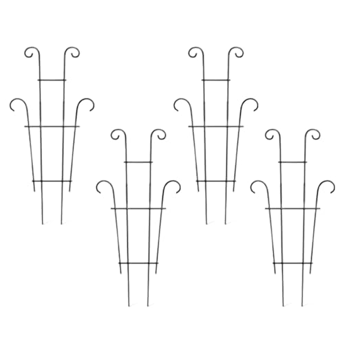 Support pour d'intérieur, Treillis réglable antirouille 60 x 29 cm, Support pour Pot de Fleurs, légumes, Cadre en métal Robuste, pour pothos, Lierre, Haricot, Maison, Jardin