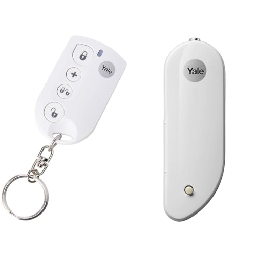 Yale EF-KF Easy Fit Alarm Remote Keyfob, White, Accessory for SR & EF Alarms, Door/Window Contact