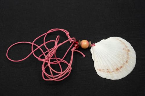 Collier coquillage véritable 50mm Miniblings d'une finesse unique